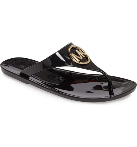 michael kors jelly flip flops|Michael Kors flip flops clearance.